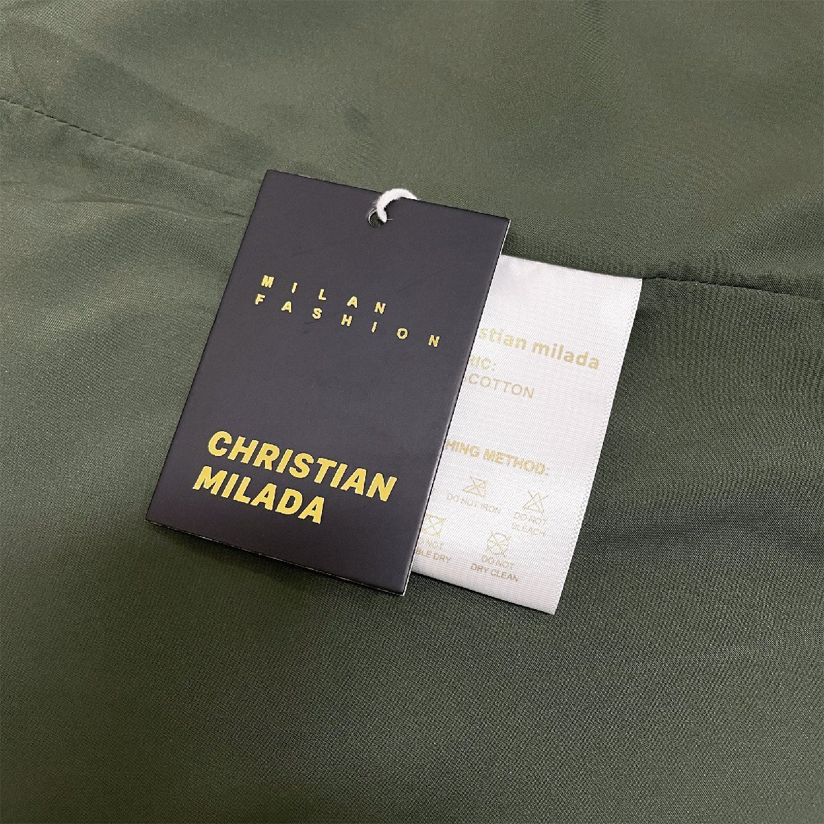 定価6万★christian milada・ミラノ発・ジャケット★高級 柔らかい 通気 ウオッシュ加工 ビィンテージ ブルゾン アメカジ レトロ 街着 M_画像10