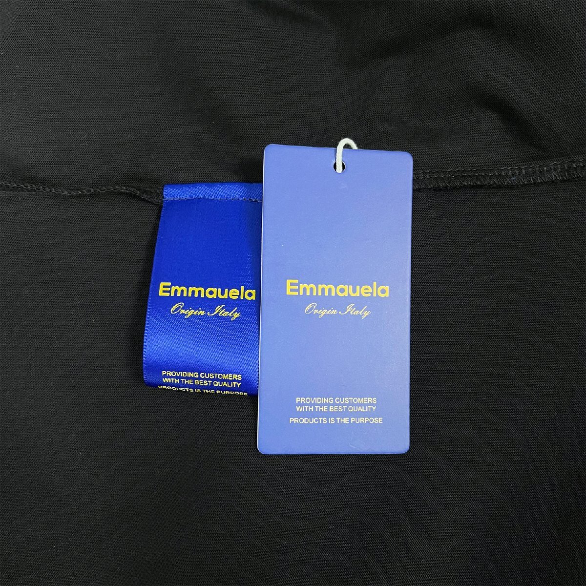 高級・半袖Tシャツ 定価2万◆Emmauela・イタリア・ミラノ発◆コットン 上品 通気 個性 キラキラ ラインストーン カットソー 男女兼用 夏 M_画像9