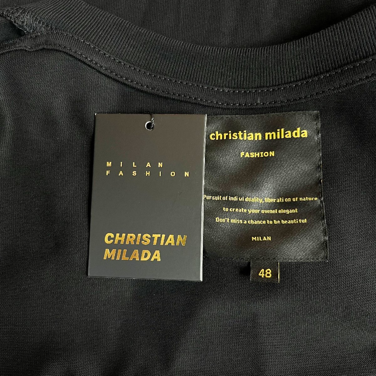 定価2万★christian milada・ミラノ発・半袖Tシャツ★コットン100% 上品 薄手 個性 吸汗速乾 モノグラム 日常 Bearbrick/ベアブリック 2XL_画像8