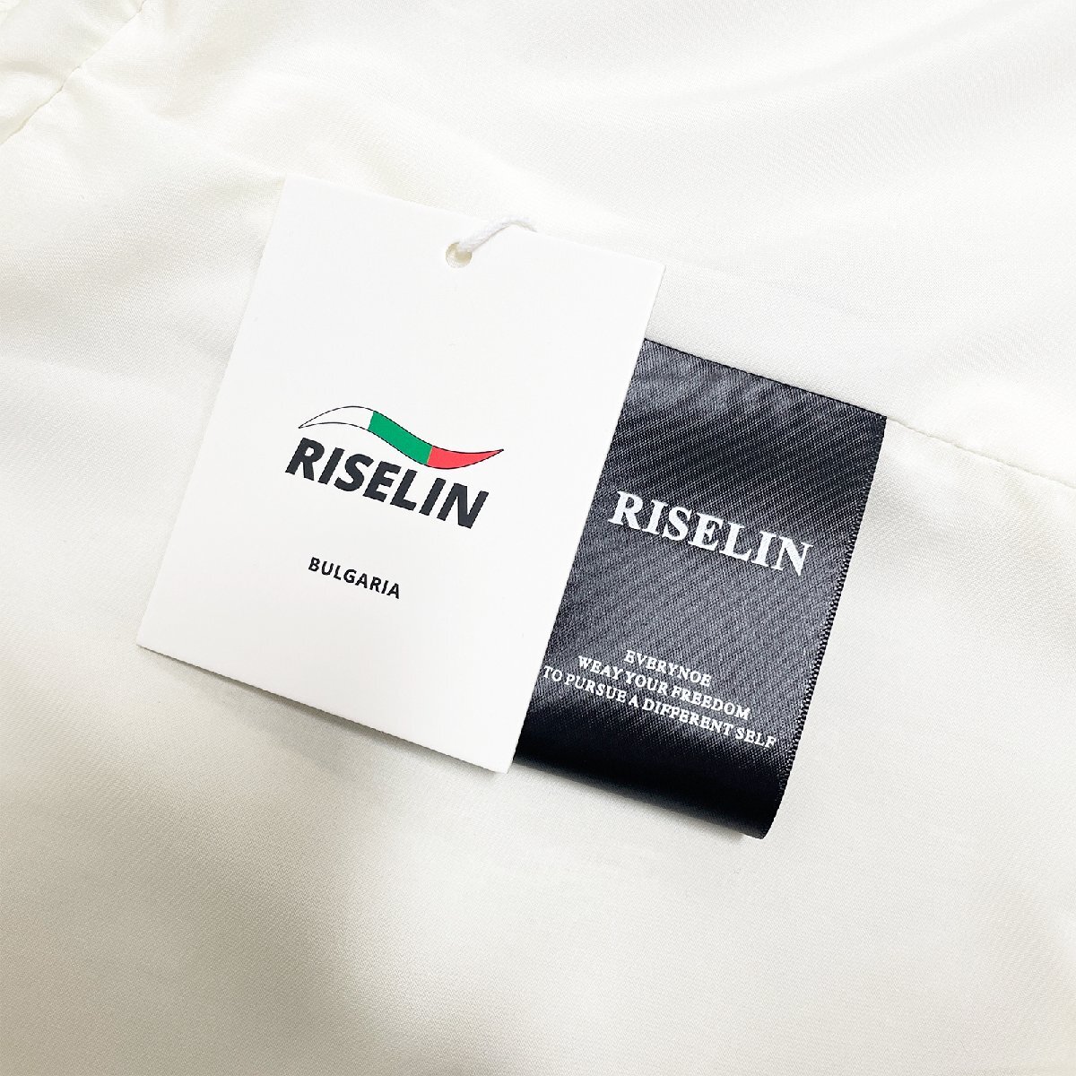 新作ヨーロッパ製※定価6万◆ブルガリア発※RISELIN 上下セット 高級 薄手 通気 竹柄 エレガント ボレロ スカート キレイめ レディース L_画像9