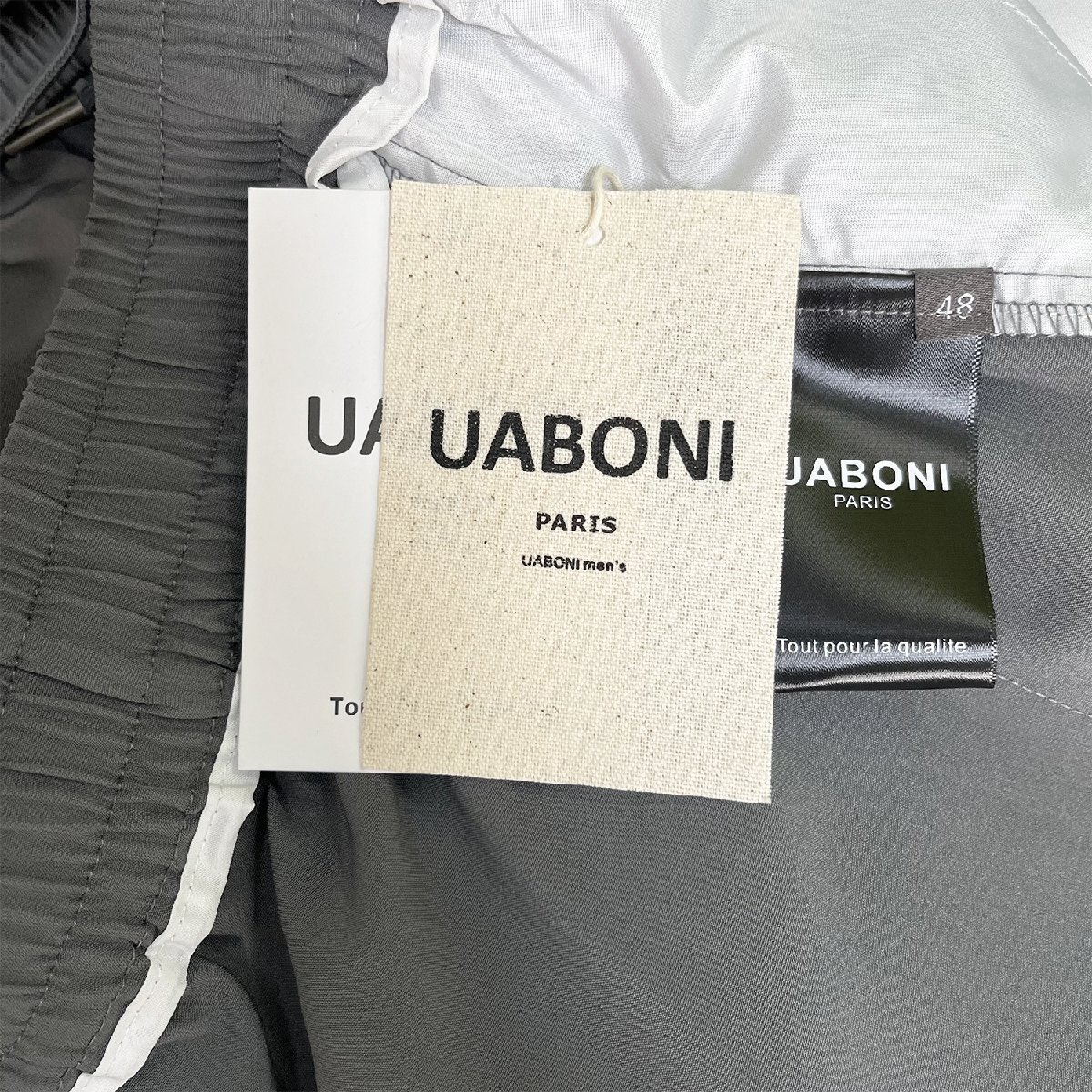 高級EU製＆定価3万◆UABONI*Paris*ショートパンツ*ユアボニ*パリ発◆薄手 耐久 通気性 ゆったり 吸汗速乾 無地 ボトムス スポーティ XL/50_画像9