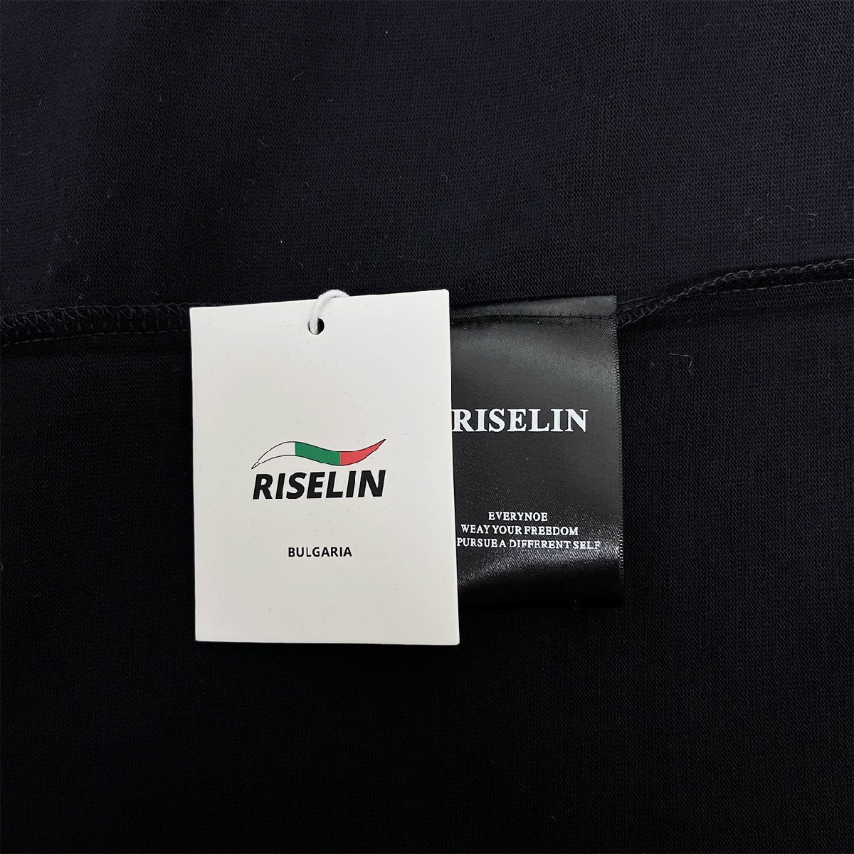 高級ヨーロッパ製※定価2万◆ブルガリア発※RISELIN 半袖Tシャツ 上質 薄手 通気 プリント 遊び心 トップス カットソー 個性 夏服 L/48_画像8