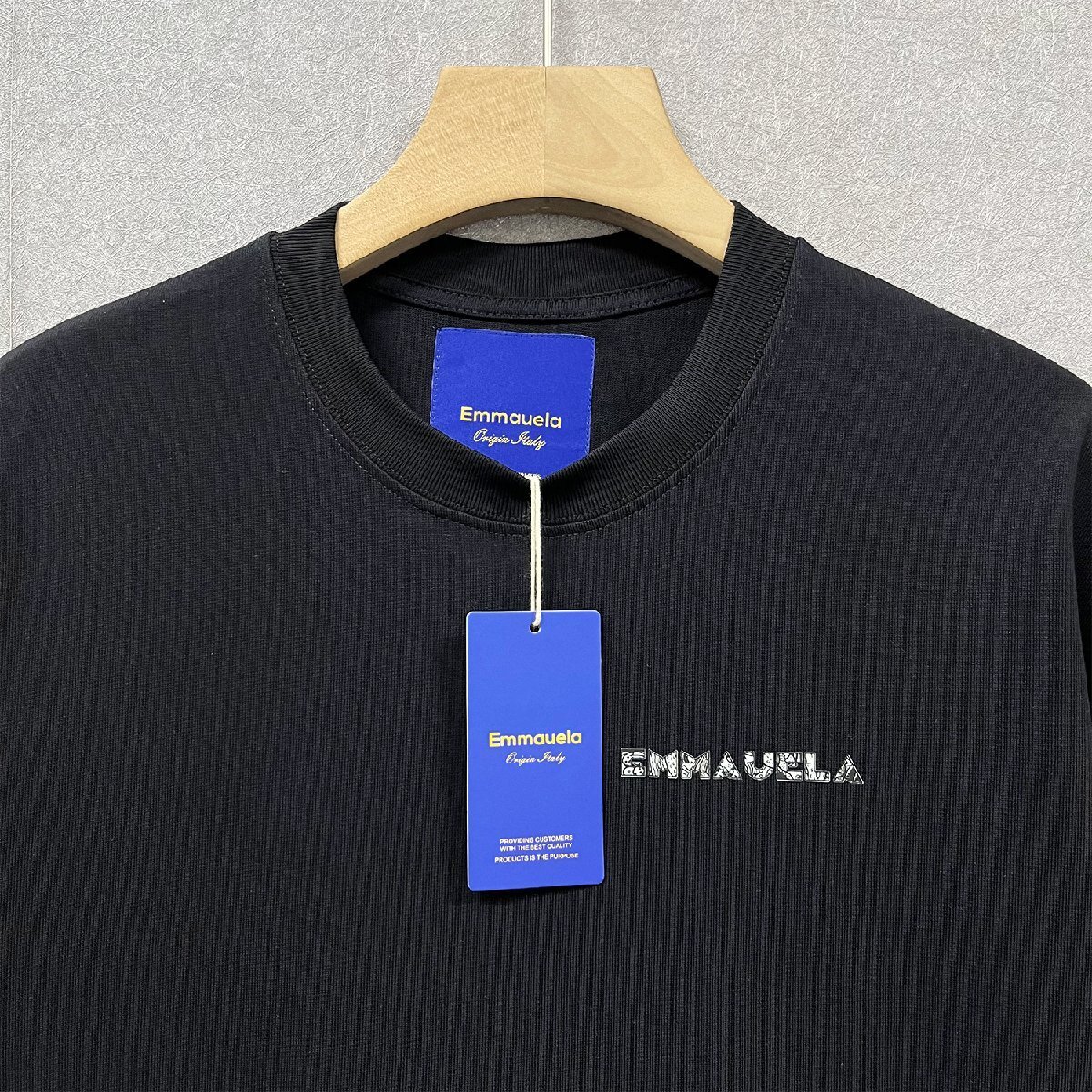 絶賛・半袖Tシャツ 定価2万◆Emmauela・イタリア・ミラノ発◆上質 吸汗 通気 ソフト 個性 クマ プルオーバー カットソー ストリート 夏 L_画像3