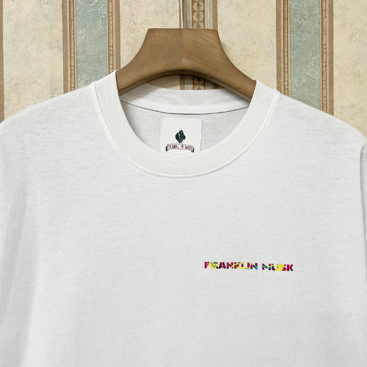 個性 定価2万 FRANKLIN MUSK・アメリカ・ニューヨーク発 半袖Tシャツ 快適 通気 ソフト 遊び心 ポップ アメカジ スウェット 普段着 春夏 2_画像4