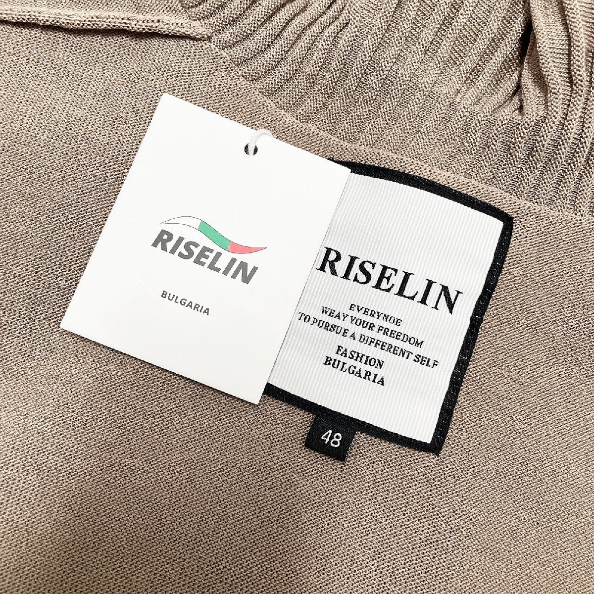 絶賛ヨーロッパ製※定価4万◆ブルガリア発※RISELIN トップス ニット セーター トレーナー 上品 薄手 通気 エレガント 着せ レディース 2XL_画像8