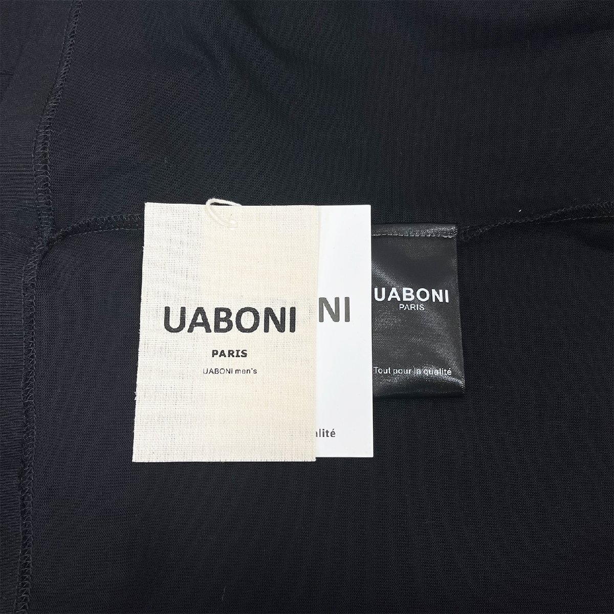 新作EU製＆定価2万◆UABONI*ユアボニ*半袖Tシャツ*フランス*パリ発◆コットン100％ 薄手 吸汗 通気 遊び心 可愛い カットソー 日常 M/46_画像9