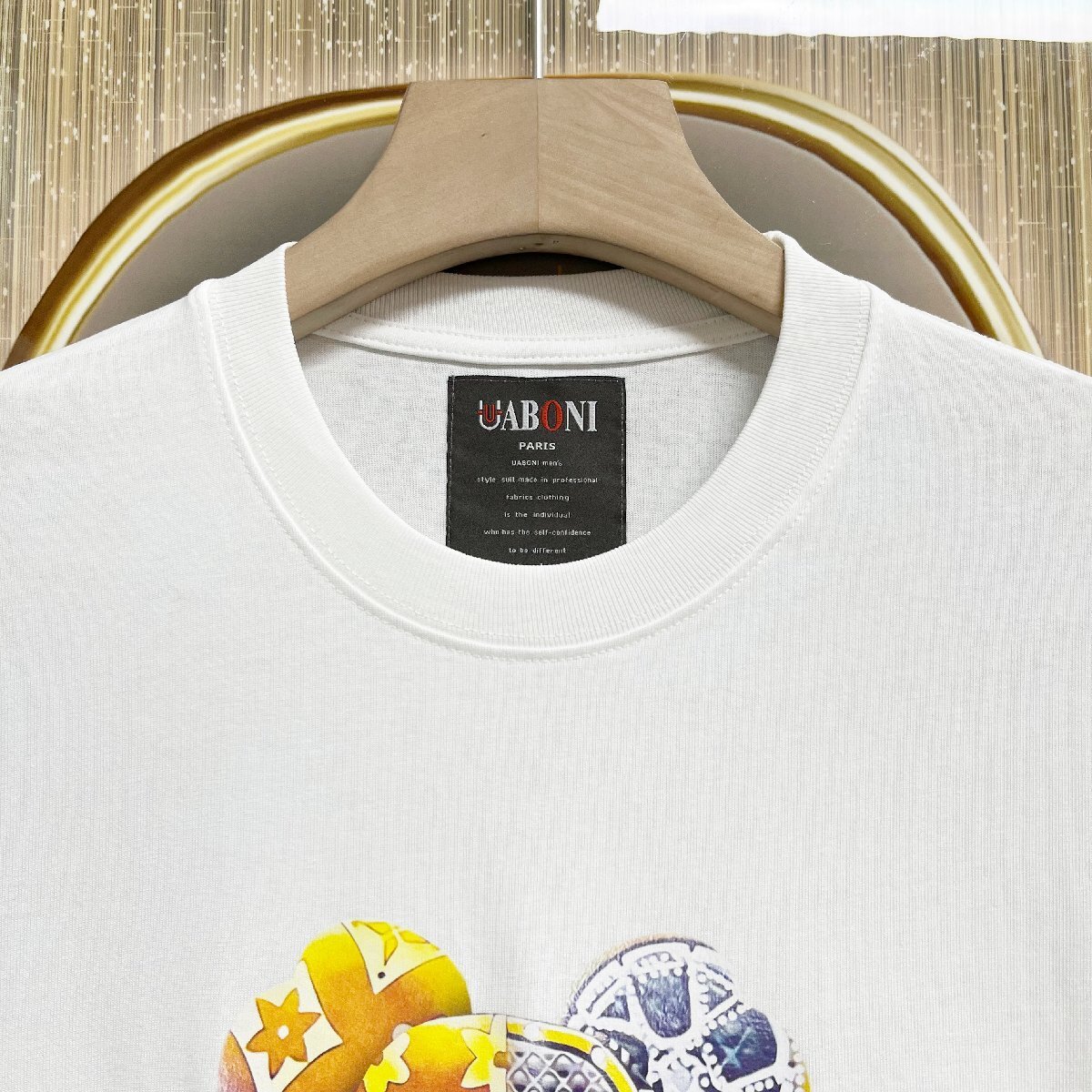 最上級EU製＆定価2万◆UABONI*ユアボニ*半袖Tシャツ*フランス*パリ発◆米国綿 通気 個性 ゆったり カジュアル ベアブリック/Bearbrick XL_画像4