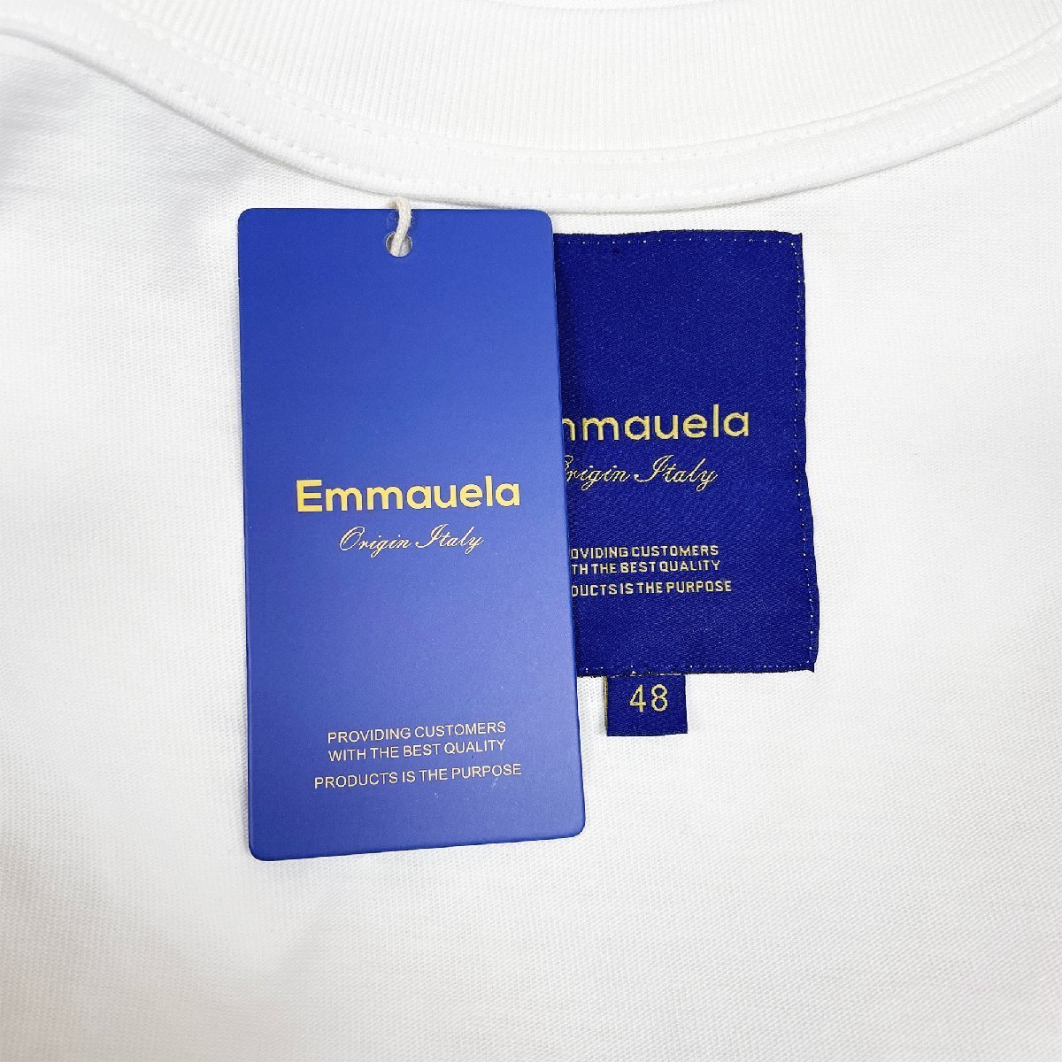 絶賛・半袖Tシャツ 定価2万◆Emmauela・イタリア・ミラノ発◆綿100％ 上質 吸汗速乾 個性 夕焼け スウェット レジャー リゾート 夏服 M/46_画像8