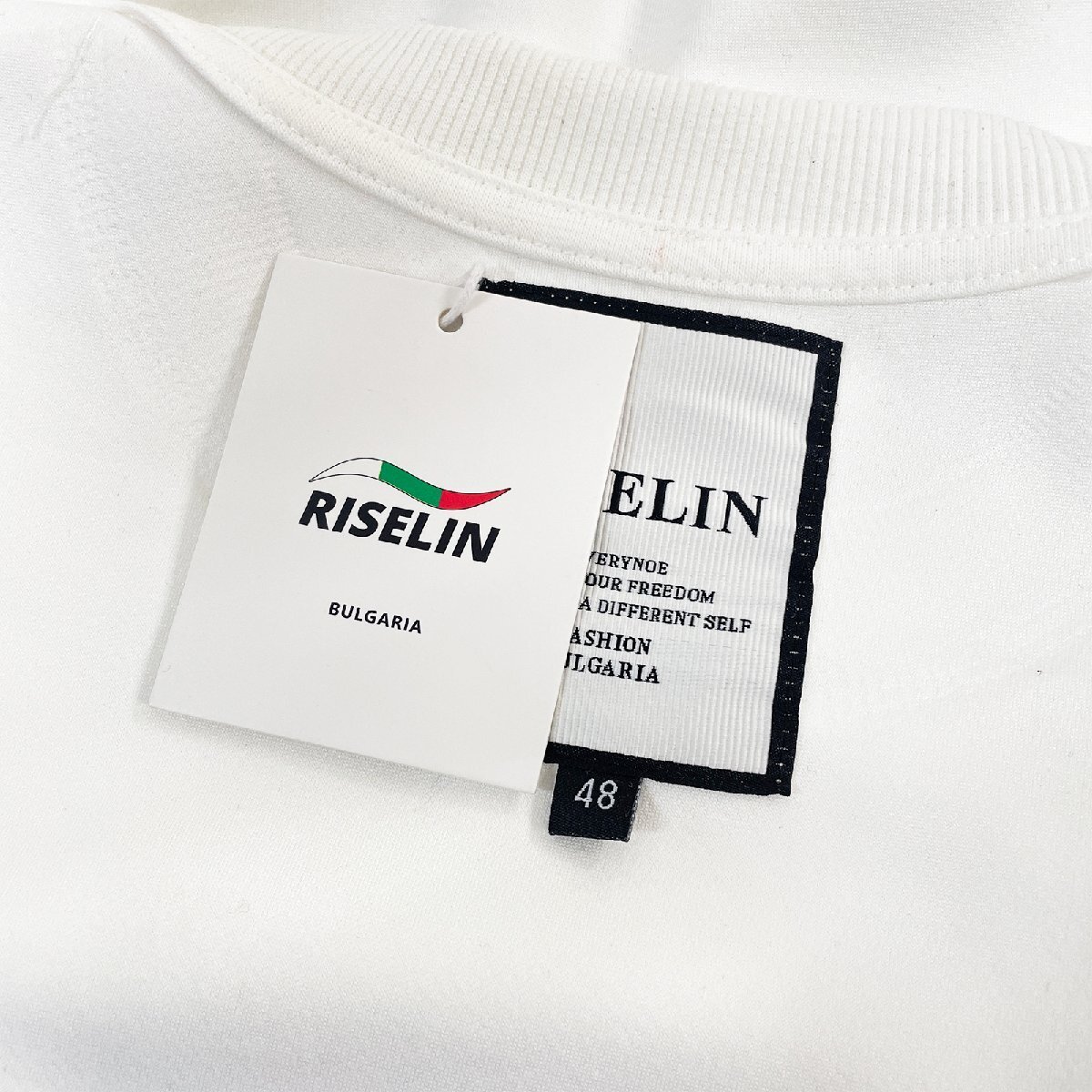  high grade Europe made * regular price 4 ten thousand * BVLGARY a departure *RISELIN sweatshirt cotton 100% comfortable ventilation elasticity Heart pull over colorful everyday man and woman use M