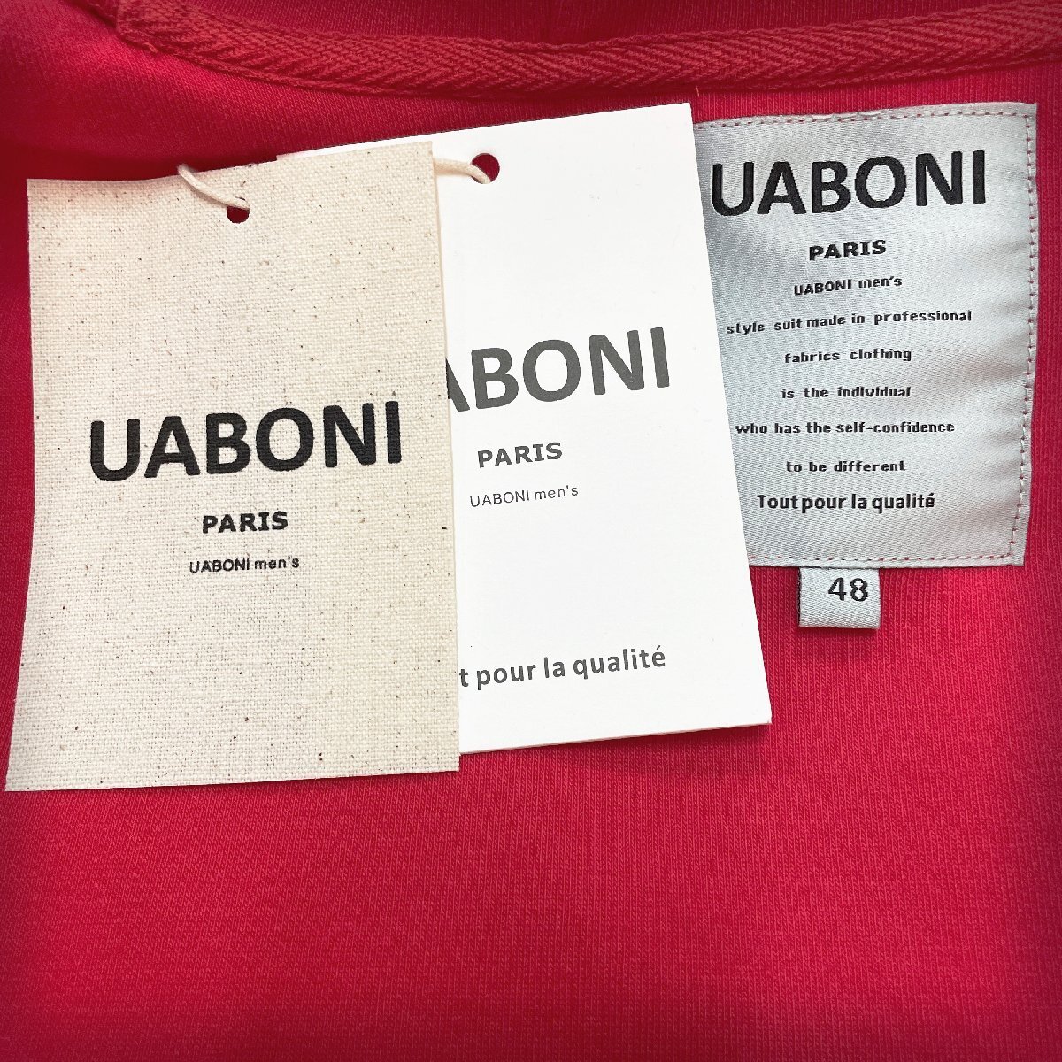 最上級EU製＆定価4万◆UABONI＆ミッキーマウス*Paris*パーカー*ユアボニ◆コットン100％ 個性 肉厚 オシャレ トレーナー M/46サイズ_画像9