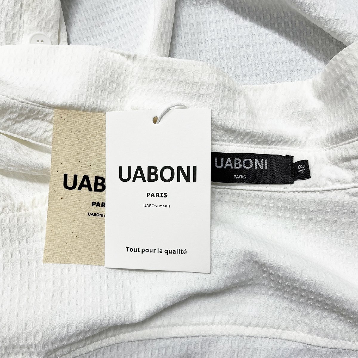 個性EU製＆定価6万◆UABONI*Paris*ジャケット*ユアボニ*パリ発◆上品 薄手 速乾 立体感 人気 ストリート アウター カジュアル 春夏 L/48_画像9