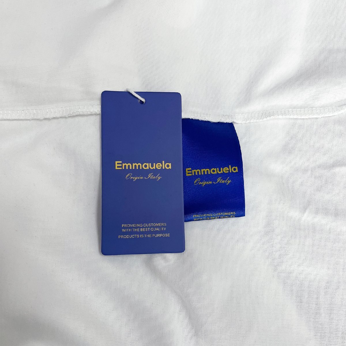 個性・半袖Tシャツ 定価2万◆Emmauela・イタリア・ミラノ発◆コットン100％ ソフト 通気 上品 オシャレ イラスト カットソー ゆったり XL_画像9