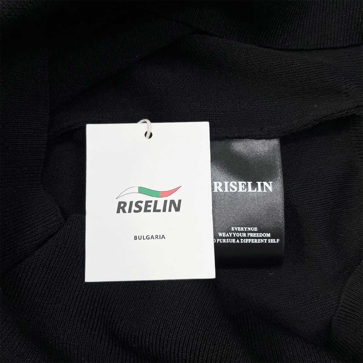 最高級ヨーロッパ製※定価4万◆ブルガリア発※RISELIN ブラウス 上品 伸縮性 ソフト 快適 ニット リボン プリーツ きれいめ 洗練 通勤 L_画像10