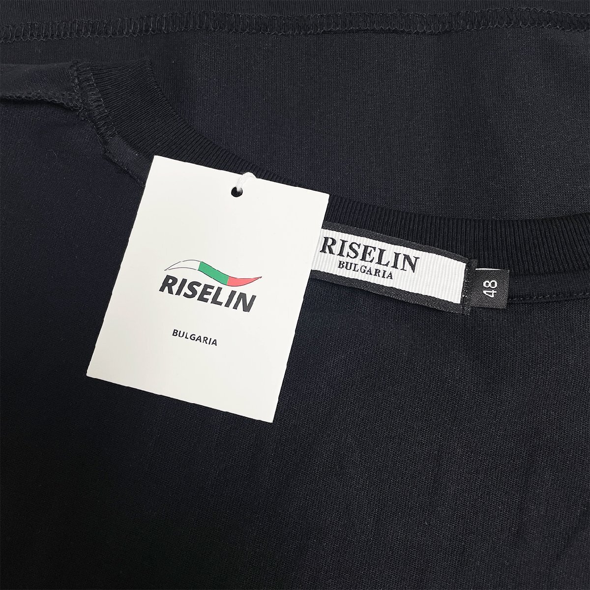 個性ヨーロッパ製※定価2万◆ブルガリア発※RISELIN 半袖Tシャツ 上質 綿100％ 通気 ソフト オシャレ 蝶柄 カットソー ストリート 街着 L_画像8