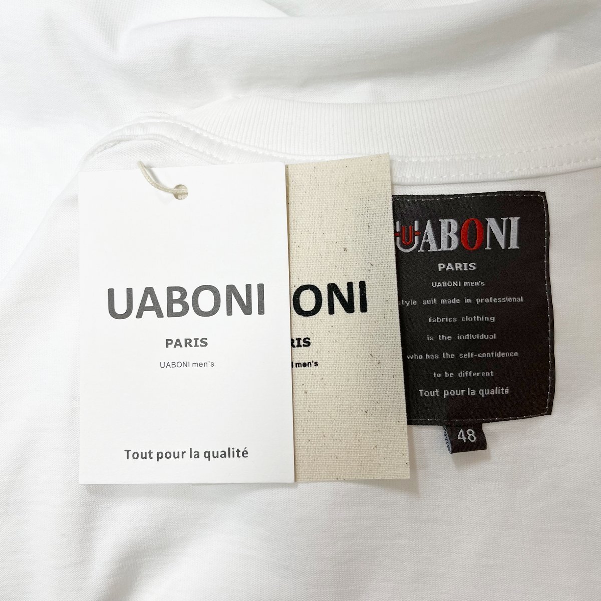 最上級EU製＆定価2万◆UABONI*ユアボニ*半袖Tシャツ*フランス*パリ発◆米国綿 通気 個性 ゆったり カジュアル ベアブリック/Bearbrick L/48_画像8