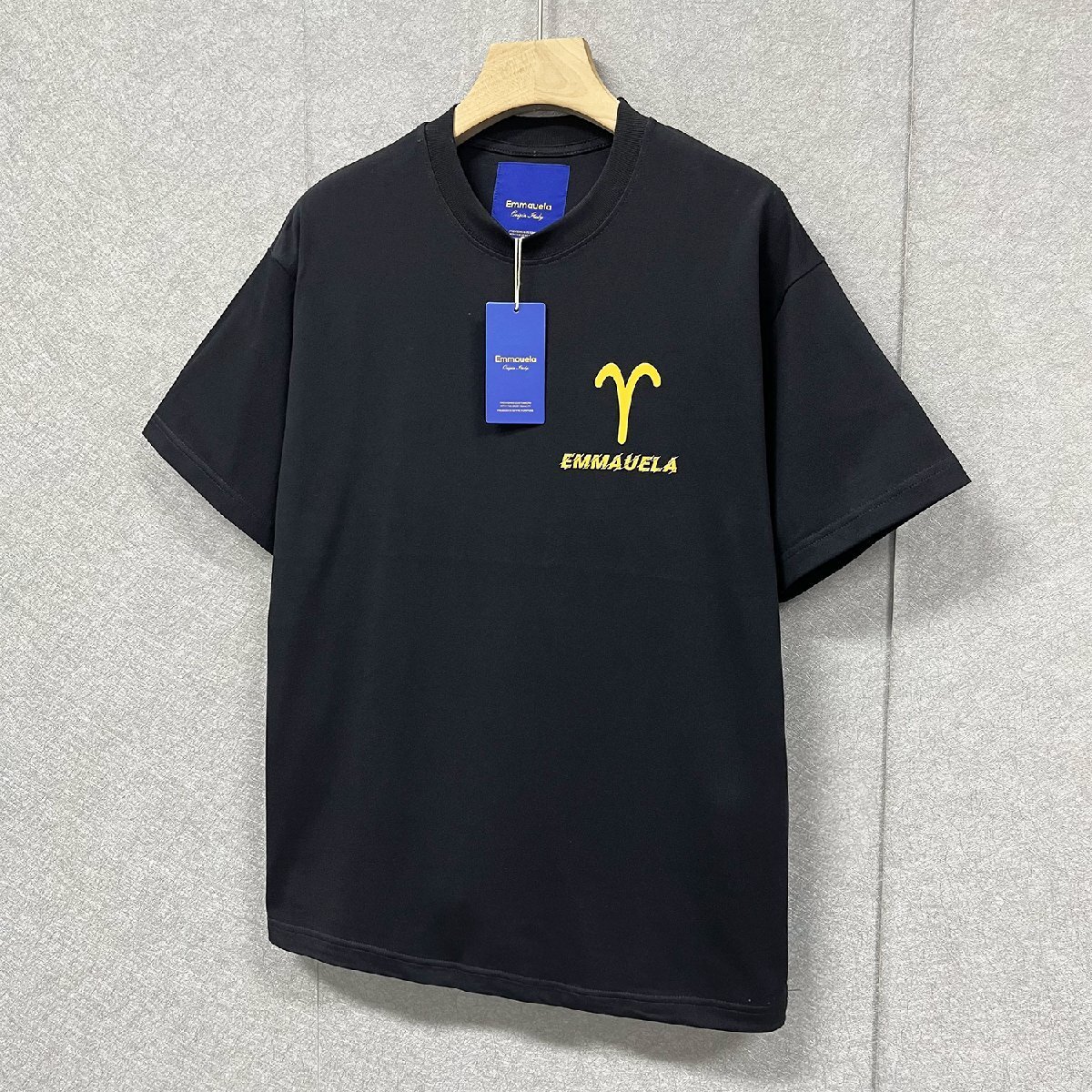 絶賛・半袖Tシャツ 定価2万◆Emmauela・イタリア・ミラノ発◆コットン100％ 通気 快適 おひつじ座 オシャレ トップス カッコイイ 普段着2XL_画像8