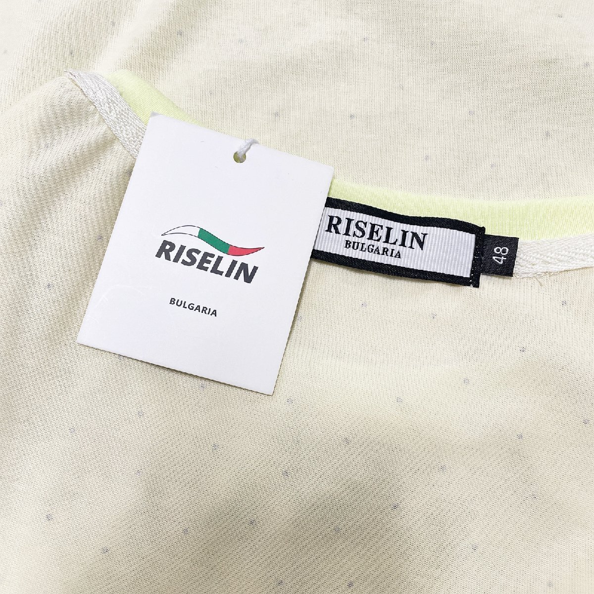 個性ヨーロッパ製※定価2万◆ブルガリア発※RISELIN 半袖Tシャツ 上質綿100％ 薄手 お洒落 ゆったり キラキラ ラインストーン 街着 夏 L/48_画像10