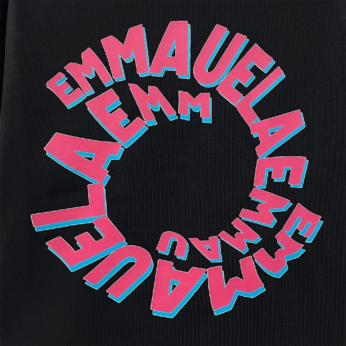 高級・半袖Ｔシャツ 定価2万◆Emmauela・イタリア・ミラノ発◆綿100％ 通気 吸湿 耐久 上品 ロゴ 英字 カットソー スウェット 絶賛 春夏 XL_画像6