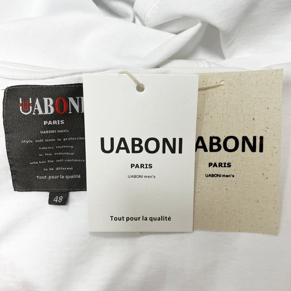 個性EU製＆定価2万◆UABONI*Paris*半袖Tシャツ*ユアボニ*パリ発◆綿100% 通気 薄手 ウサギ柄 可愛い スウェット お出かけ 夏服 L/48サイズ_画像8