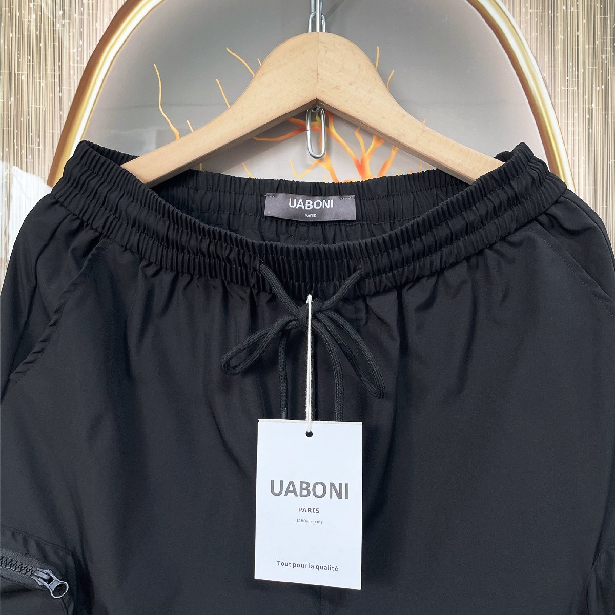 定番EU製＆定価3万◆UABONI*Paris*ショートパンツ*ユアボニ*パリ発◆上質 薄手 通気 速乾 爽やか 短パン シンプル カジュアル 夏服 2XL/52_画像3