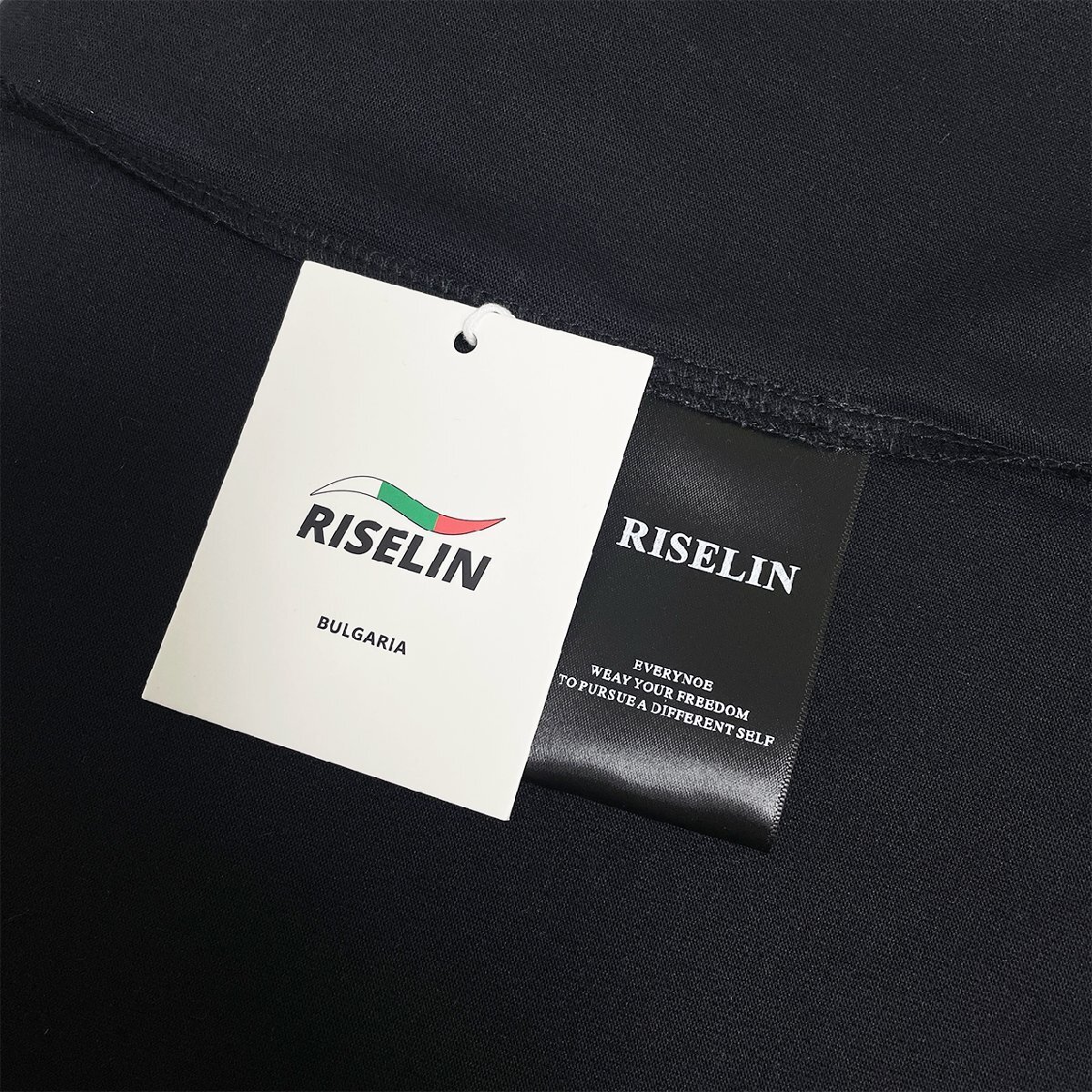 個性ヨーロッパ製※定価2万◆ブルガリア発※RISELIN 半袖Tシャツ 上質 綿100％ 通気 ソフト オシャレ 蝶柄 カットソー ストリート 街着 2XL_画像7