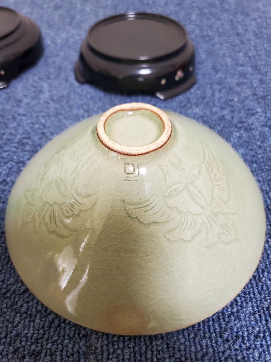 ☆h309☆池泉☆泉☆韓国☆花瓶☆花器☆陶器☆壺 ☆3点まとめ売り☆☆_画像6