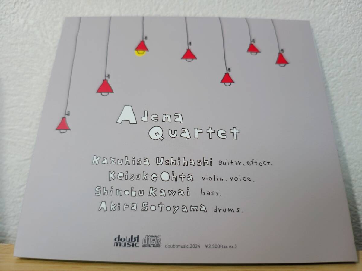 【中古CD】あでなカルテット"Adena Quartet" 内橋和久、太田惠資、かわいしのぶ、外山明_画像2