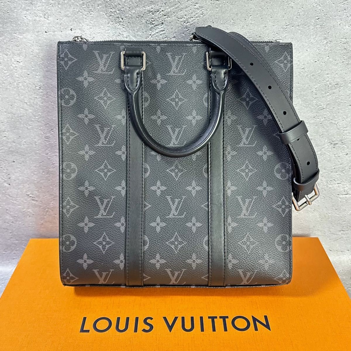 LOUISVUITTON ルイヴィトン サックプラ クロス モノグラム エクリプス ハンドバッグ トート ショルダーバッグ_画像1