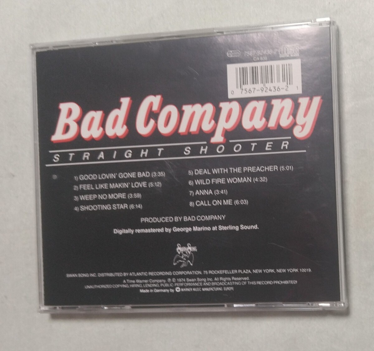 バッド・カンパニーBad Company 『Straight Shooter』デジタルリマスター 輸入盤_画像3