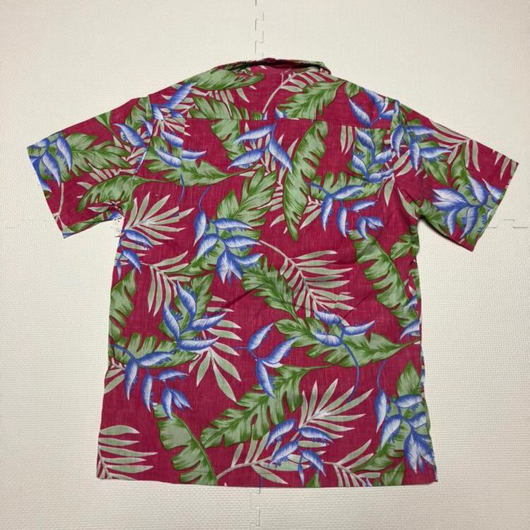 PRIDE ハワイ製 半袖シャツ アロハシャツ ガラシャツ M ピンク 新品!!_画像2