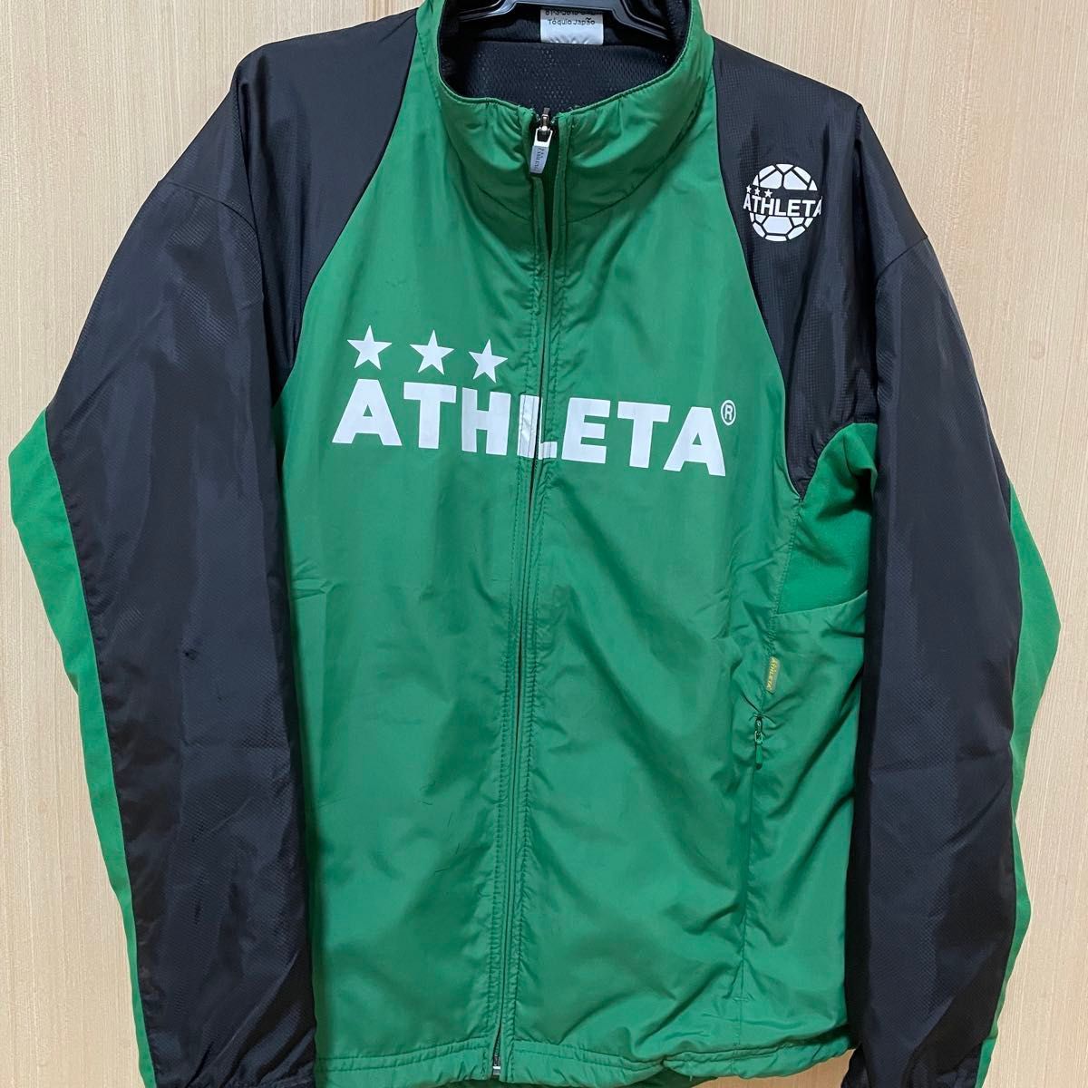 アスレタ ATHLETA サッカー フットサル ジャケット ネイビー ウインドブレーカー ジャージ 黒 ウィンドブレーカー 