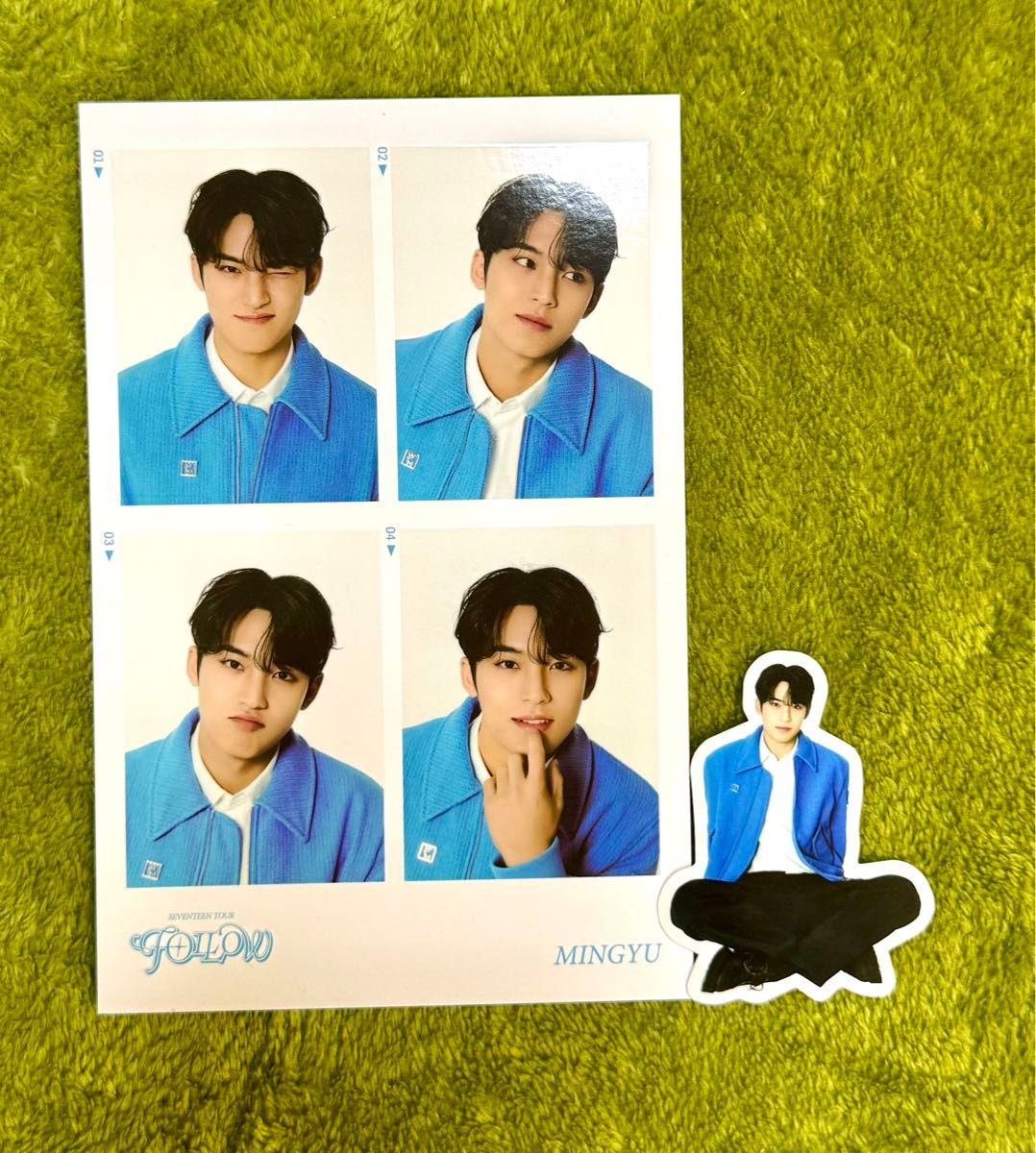 follow SEVENTEEN ミンギュ　MINGYU 4CUTS PHOTO シール