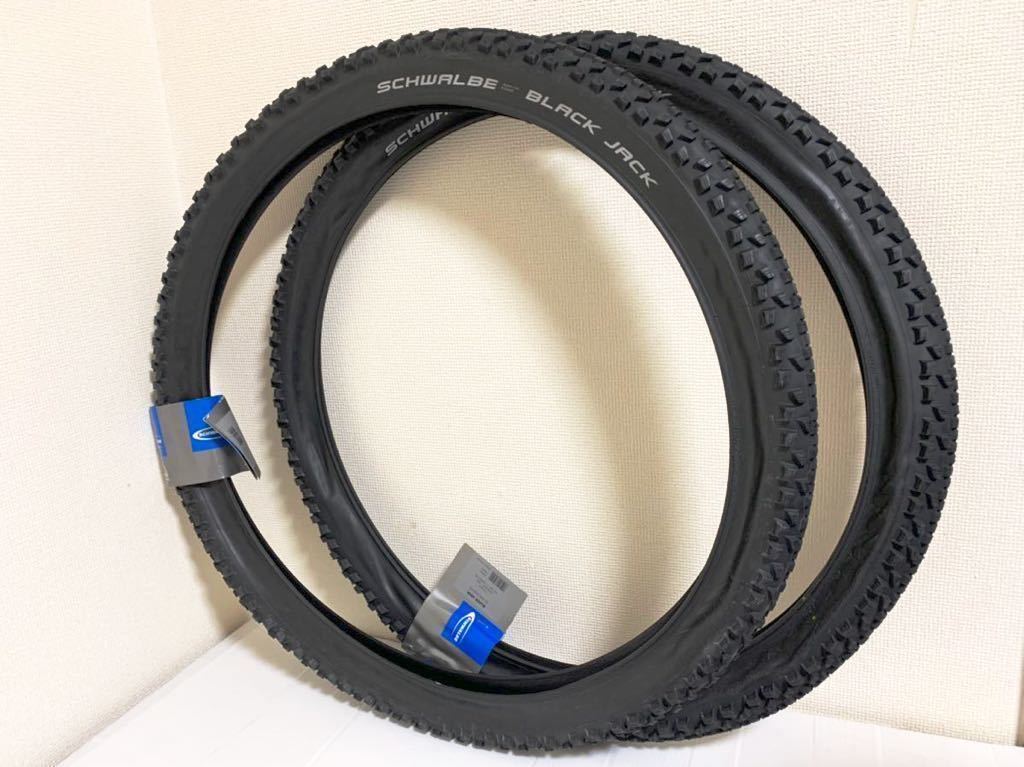 [ free shipping special price ]Schwalbe Black Jack 26×2.25 new goods 2 pcs set 