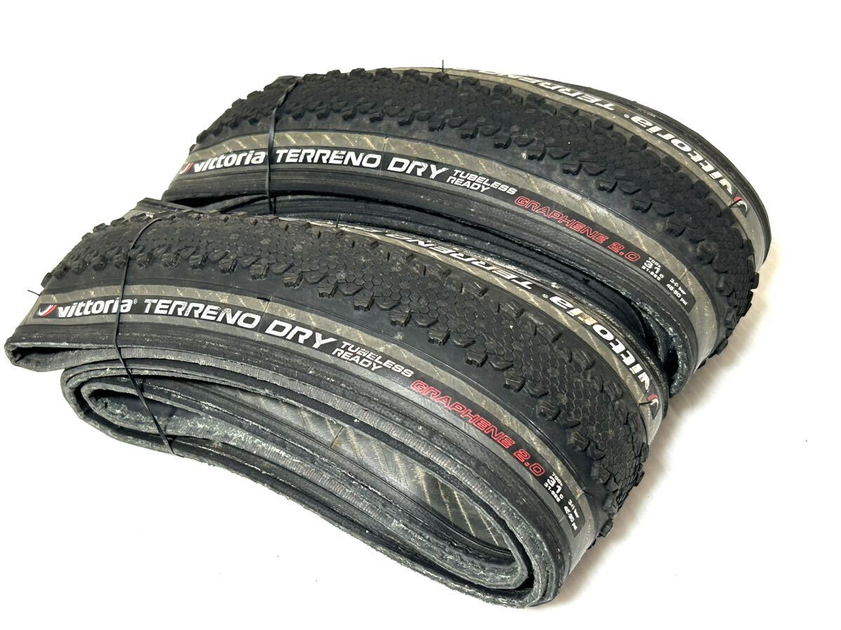 【送料無料】Vittoria TERRENO DRY TLR G2.0 700×31C 中古2本セット《シクロクロス/チューブレスレディ》_画像2