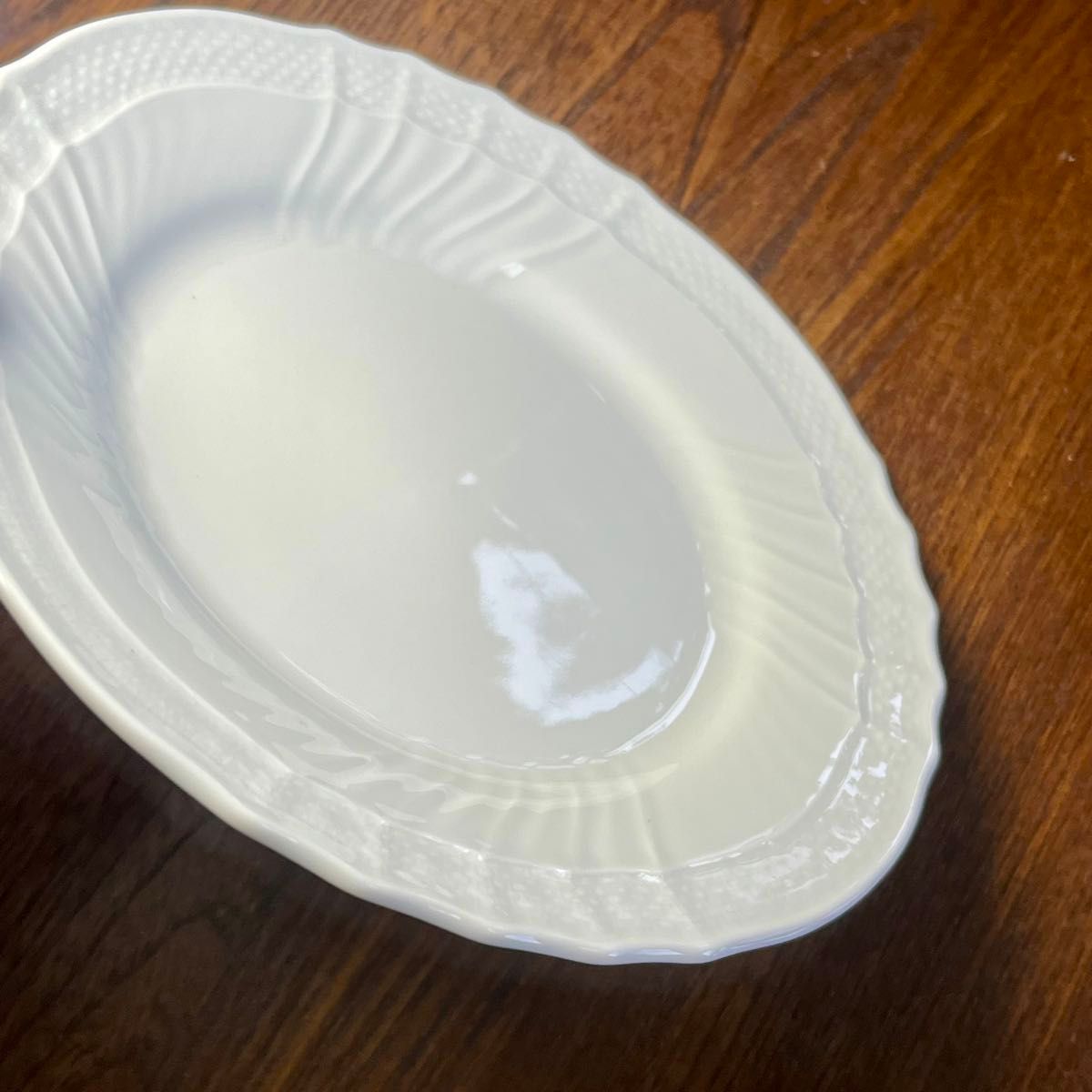 リチャードジノリ  ベッキオホワイト  中皿17cm デザートプレート　美品