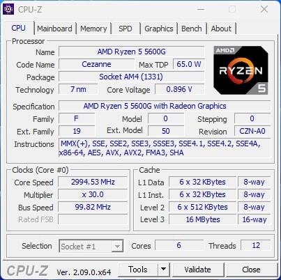 AMD Ryzen 5 5600G BOX AM4 6C12T 内蔵GPU APUの画像7