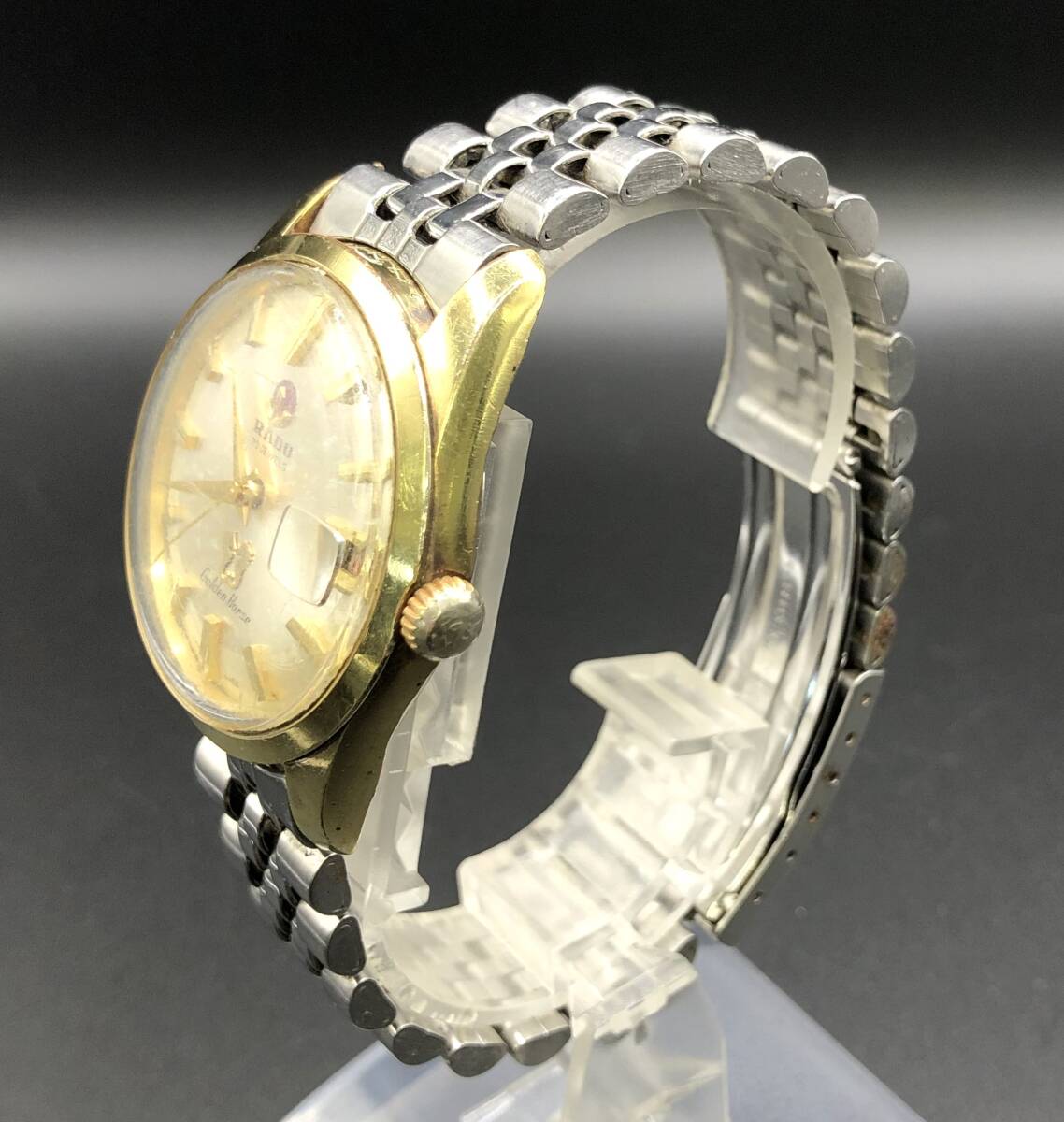 [A]時計(サ60)★[[WH-11681]]★RADO(ラドー)★11674★Golden Horse30石デイト★稼働品★_画像3