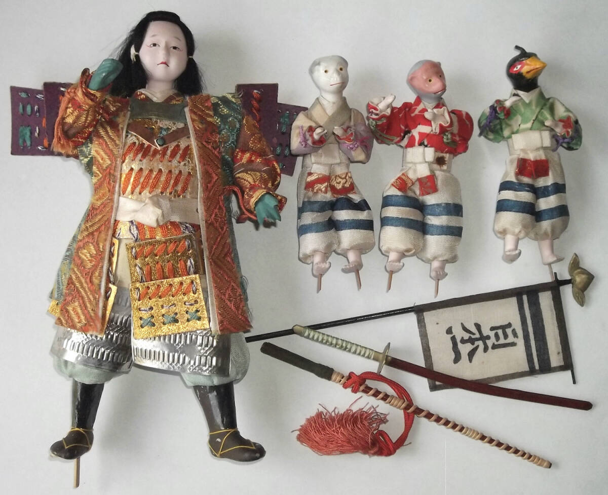 新製品情報も満載 昔話 桃太郎 置物 日本人形 戦前 五月人形 刀剣 宝車 雉 猿 犬 その他