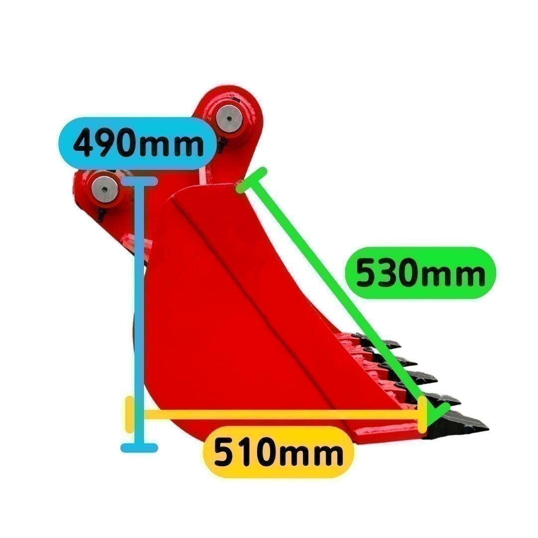 【NAKATAKI】#602R スケルトン バケット 幅650ミリ KH040 KH045 KH055 KX045 U45 SK035 SK045 SK045 クーペ SK045-1 SK045-2_画像6