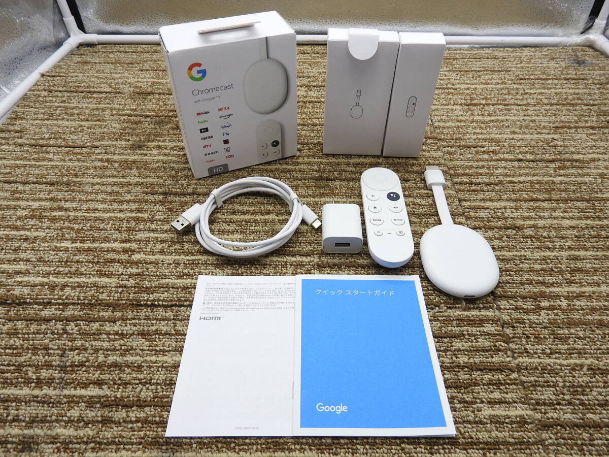 [ exhibition goods ]Googleg-gru* Chromecast GA03131-JP with Google TV(HD) accessory equipping * beautiful goods [ control NCA7611]