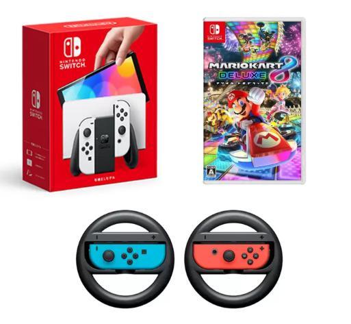 [ new goods unopened ]Nintendo Switch nintendo * have machine EL model ( white ) Mario Cart 8 Deluxe set switch *[ control NCA7790]