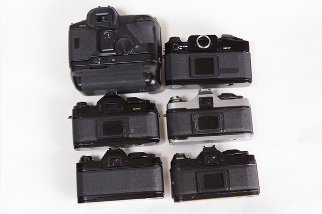 キャノン フィルムカメラ 6台セット ジャンク F-1 EOS-1 AE-1 AL-1 A-1 _画像3