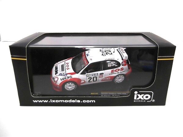 ixo 1/43 RAC147 TOYOTA/トヨタ COROLLA/カローラ WRC #20 Rally Finland 2000 M.Martin M.Park イクソ/60サイズ_画像1