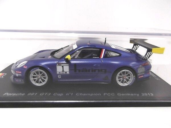 【未開封】spark 1/43 Porsche 991 GT3 Cuo No.1 Champion PCC Germany 2013 SG109 スパーク/60サイズ_画像2