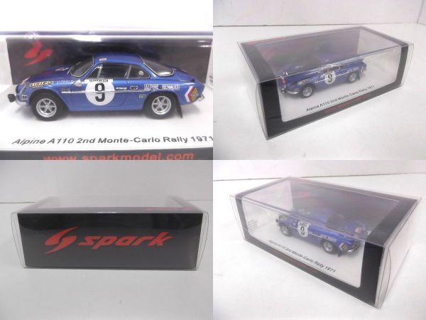 【未開封】spark 1/43 Alpine A110 2nd Monte-Carlo Rally 1971 J-L Therier/M.Callewaert S6105 MINIMAX スパーク/60サイズ_画像8