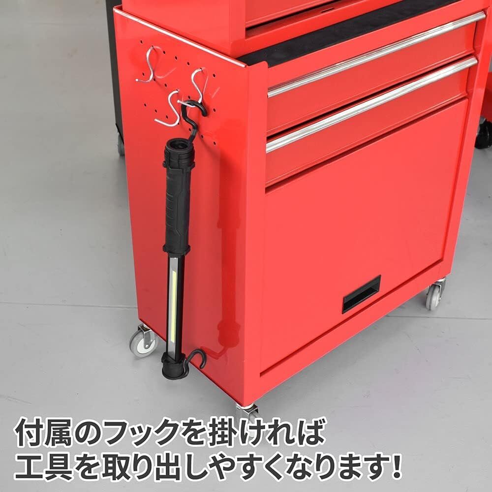  AP ツールチェストセット レッド TC766 ｜ チェスト キャビネット 工具箱 収納 ガレージ 道具箱 整理 ツール 工具_画像5