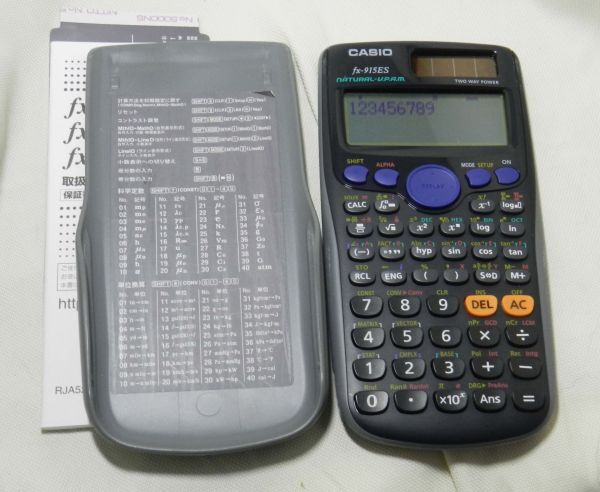 カシオ関数計算機　ｆｘ-915ＥＳ【中古動作確認品】_画像3