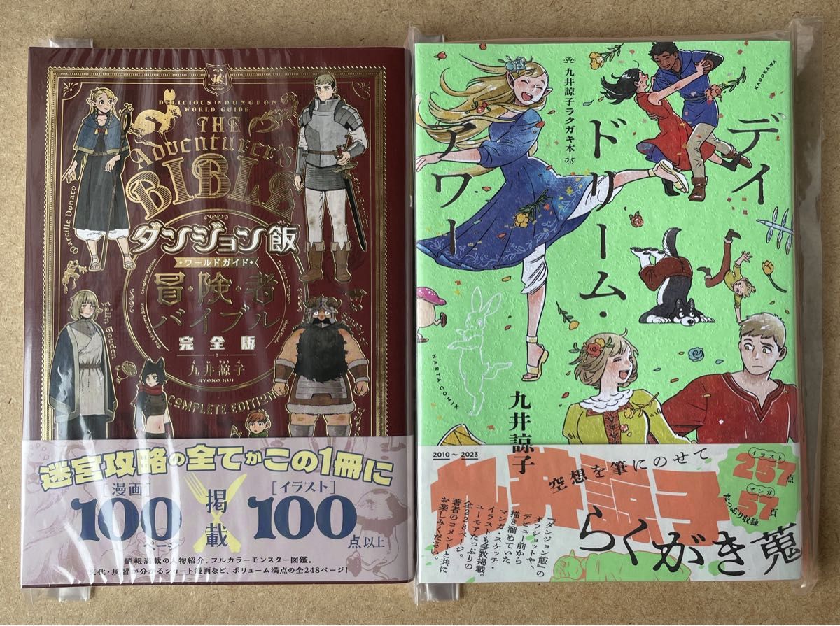 九井諒子 ラクガキ本 『デイドリーム・アワー』 + ダンジョン飯 ワールドガイド 『冒険者バイブル 完全版』 2冊セット