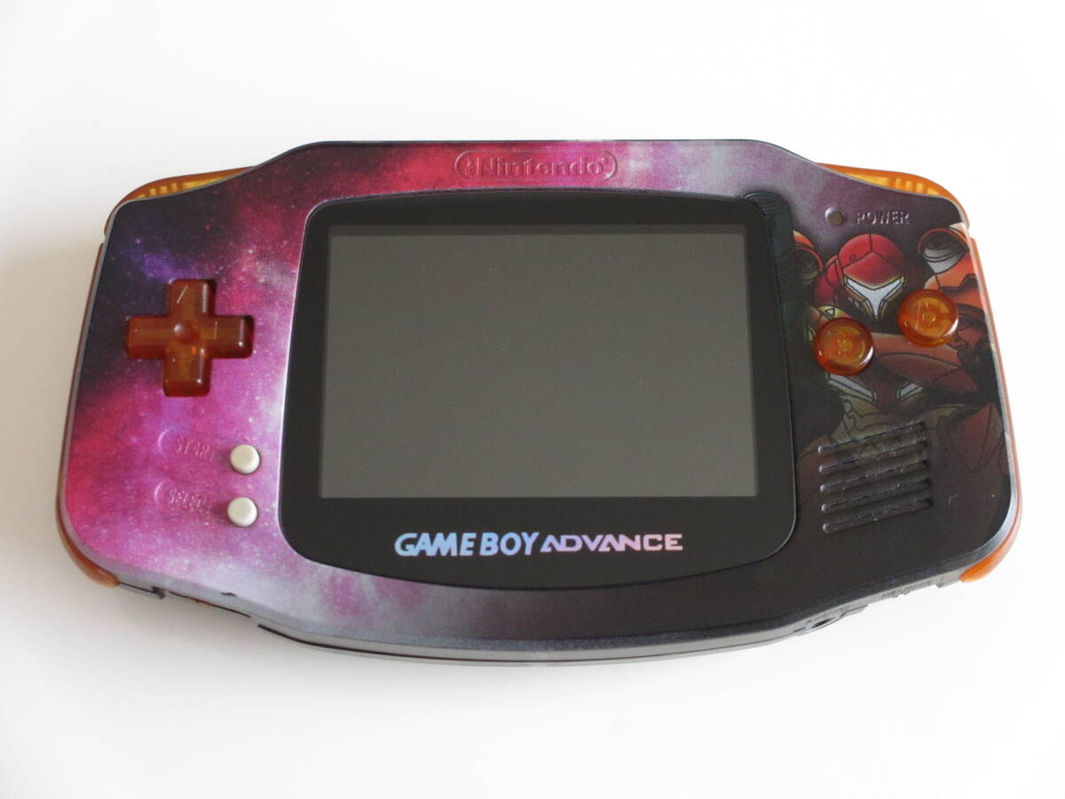 GBA ゲームボーイアドバンス 本体 IPS液晶 バックライト メトロイド仕様 UVプリント Retrosix - 本体 GBA ゲームボーイアドバンス 本体 IPS液晶 バックライト メトロイド仕様 UVプリント Retrosix - 本体