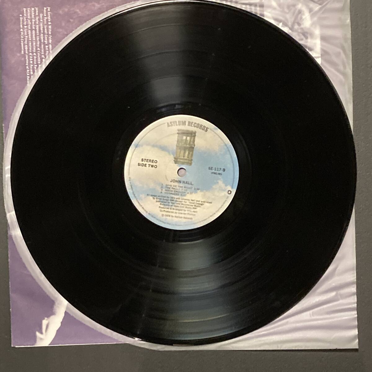 LP【US盤・美品】John Hall - John Hall / ASYLUM 6E-117_画像7